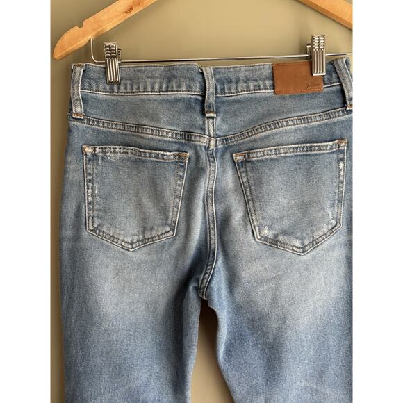 J Crew Women's Size 26 Billie Demi Boot Crop Leg Blue Wash Stretch Jeans - Picture 4 of 9
